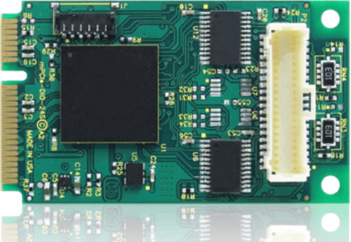Scheda I/O digitale - mPCIe-DIO-24A - ACCES I/O Products, Inc. - TTL / a 24 I/O / Mini PCI Express