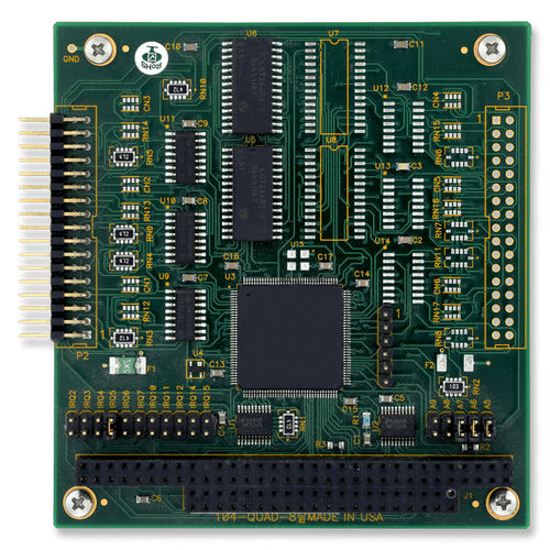 Scheda di ingressi digitale - 104-QUAD-8 - ACCES I/O Products, Inc. - 4 canali / 6 ingressi digitali / 8 canali