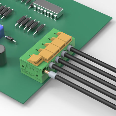 Morsetto componibile per circuito stampato - LS142R-5.08 series - Elinker Electric - a molla
