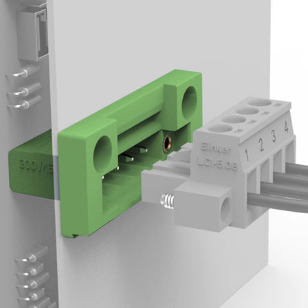 Morsetto componibile da montare su pannello - LZ5M-5.08 - Elinker Electric - con connessione rapida / in materia plastica