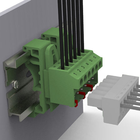 Morsetto componibile su guida DIN - LC19U-5.08 - Elinker Electric - con connessione a vite / in materia plastica