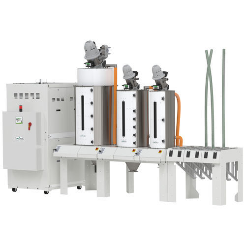 Tramoggia per essiccazione - MedLine® ResinWorks series - Conair - per granulati plastici / per aspirafango / con essiccatore