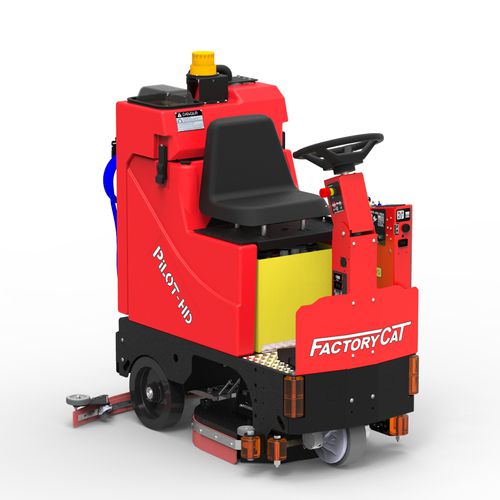 Spazzatrice-lavasciuga combinata per pavimenti uomo a bordo - PILOT-HD - FactoryCat - a batteria