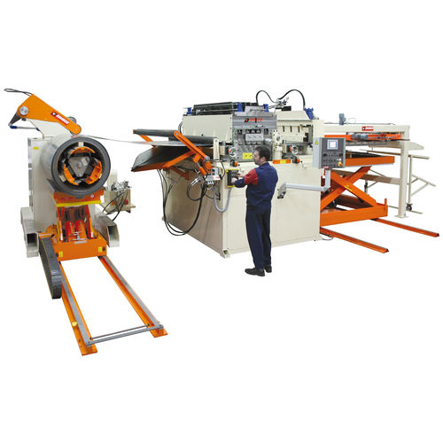 Linea di taglio trasversale CNC - DIMECO - per metallo / raddrizzatrice / alimentata a bobina