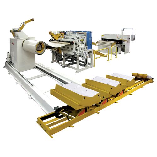 Linea di taglio trasversale per metallo - DIMECO - CNC / di srotolamento / alimentata a bobina