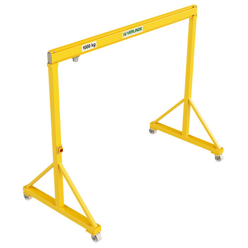 Gru a cavalletto mobile - VGPS  - VERLINDE - per officina / monotrave / in acciaio