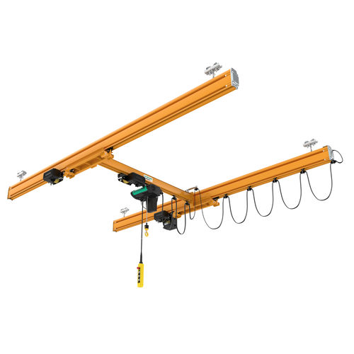 Carroponte monotrave - EUROSYSTEM STD series - VERLINDE - con sistema di sollevamento leggero / profilato in acciaio / fuori terra