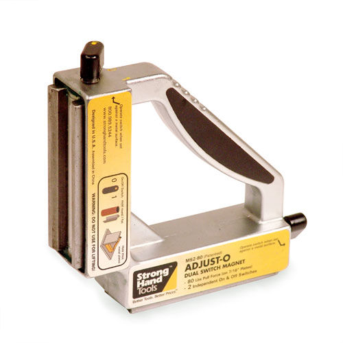 Squadra di saldatura - max. 197 x 197 x 48 mm | Adjust-O™ 90° - Strong Hand Tools  - magnetica