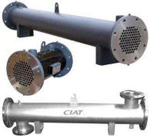 Scambiatore di calore tubolare - FSH - CIAT - liquido/gas