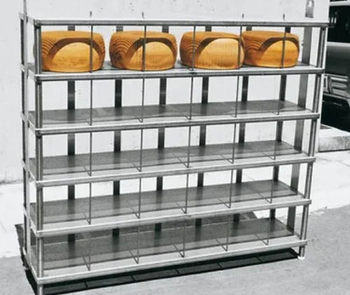 Scaffalatura per formaggio - Caseartecnica Bartoli - per movimentazione / con ripiani / in acciaio inossidabile