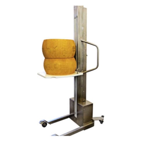 Carrello per formaggi - Caseartecnica Bartoli - per movimentazione / in acciaio inossidabile / a piattaforma