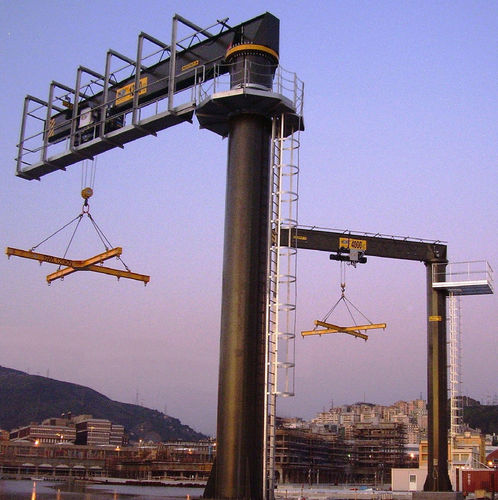 Gru a bandiera a colonna - GBR series - ETS engineering Spa - con comando elettrico / rotativa