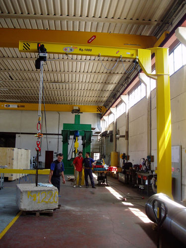 Gru a bandiera a colonna - GBT - ETS engineering Spa - rotativa