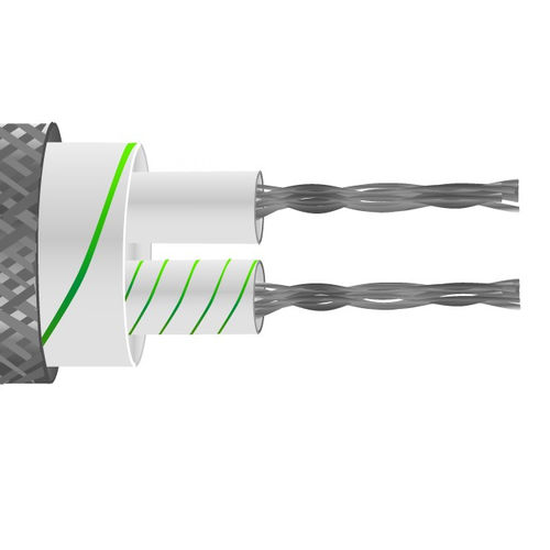 Cavo ottico isolato - Labfacility Limited - multifibra / con guaina in fibra di vetro / IEC