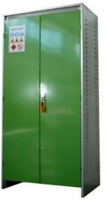 Armadio da officina - 2 000 x 1 000 x 500 mm - numak srl - con piedi / con 2 sportelli / in acciaio galvanizzato