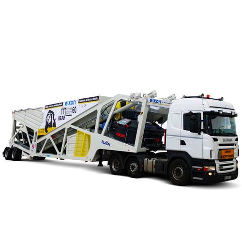 Centrale di betonaggio mobile - Master-60 - ELKON - automatico / con un solo chassis