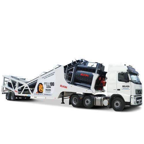 Centrale di betonaggio mobile - Master-100 Lion - ELKON - automatico / con un solo chassis