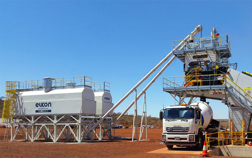 Silo per cemento - ELKON - orizzontale / telescopico