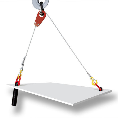 Braca di sollevamento con cavo - 668 - LIFTEUROP - 2 tiranti / galvanizzata