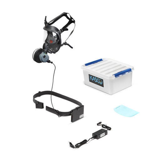 Maschera di protezione a ventilazione assistita - Kasco s.r.l. - FFP3 / a pieno facciale / per verniciatura
