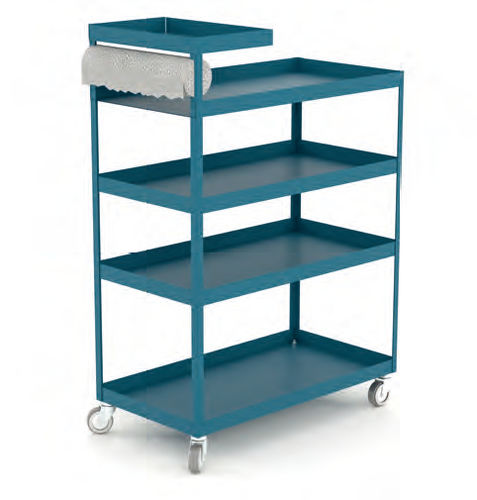 Carrello di servizio - 146 series - HECO - in metallo / 4 livelli / multiuso