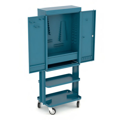 Carrello da officina - 114 M series - HECO - in metallo / con ripiano / portautensili
