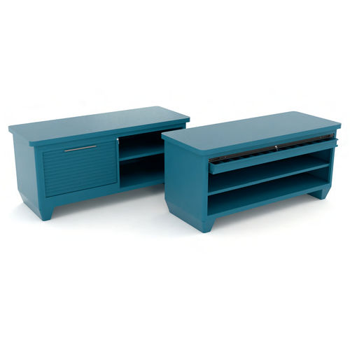 Banco da lavoro in acciaio - 118 series - HECO - compatto / a cassetti / monoblocco