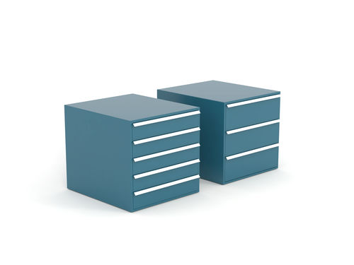 Armadio di stoccaggio - 106 series - HECO - a pavimento / 5 cassetti / 3 cassetti