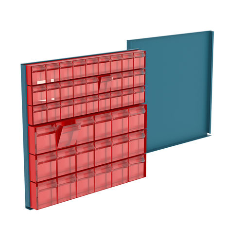 Pannello perforato con cassette a bocca di lupo - V-401/V-402 series - HECO