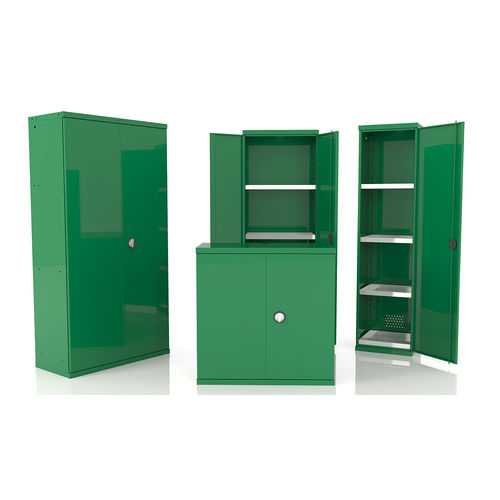 Armadio da officina - 161 series - HECO - a pavimento / a porte battenti / con 2 sportelli