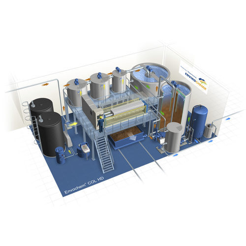 Microimpianto di depurazione delle acque reflue compatto - EnviroChemie GmbH - fisico-chimico / compatto / per batch