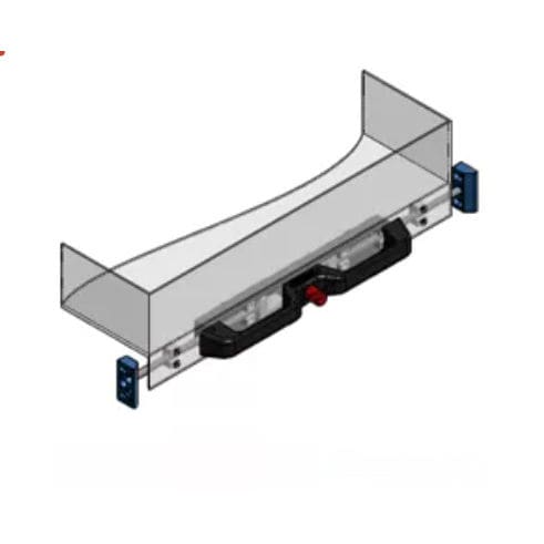 Impugnatura staffa - DHF - CHAMBRELAN - per porta / in plastica / a U
