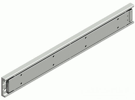 Slitta telescopica - R102 - CHAMBRELAN - a rulli / per cassetto / in acciaio