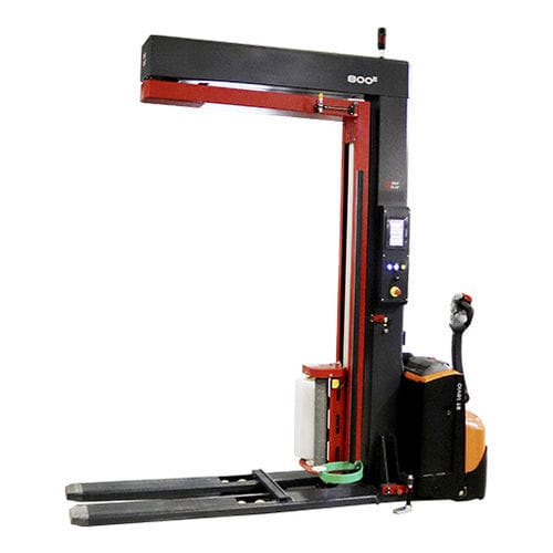 Avvolgitrice fasciapallet a braccio rotante - 800e - EAR FLAP® - semiautomatica / frenatura meccanica / per pallet