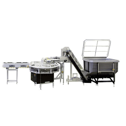 Alimentatore per imballaggio preformato - EasyFEED - SIDEL - a nastro / compatto / per linea di imballaggio