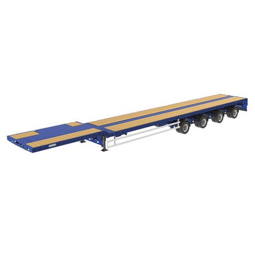 Semirimorchio a pianale - SPZ series - Goldhofer - gooseneck / per carichi lunghi / a 3 assi
