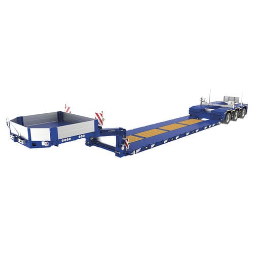 Semirimorchio gooseneck - STZ-V series - Goldhofer - extra ribassato / da cantiere / a 3 assi