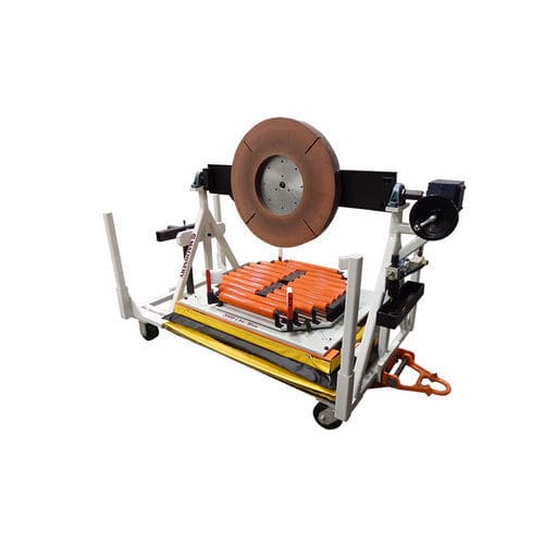Carrello con rotelle - C & B Machinery - ergonomico / pneumatico