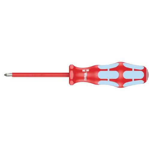 Cacciavite con impronta a croce Phillips - 3162 i PH VDE - Wera Tools - isolato / in acciaio inossidabile