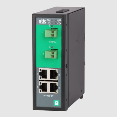 Switch Ethernet gestibile - XSLAN-2400 - ETIC TELECOM - 4 porte / su guida DIN