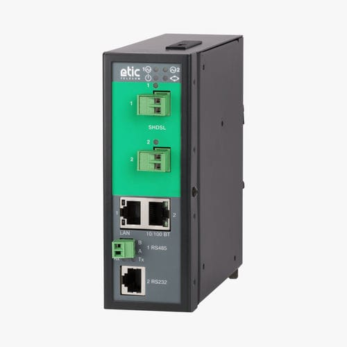 Switch Ethernet gestibile - XSLAN-2220 - ETIC TELECOM - 3 porte / su guida DIN / RS-232