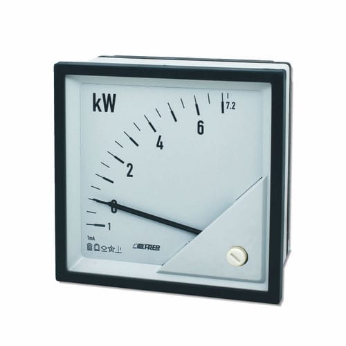 Wattmetro di potenza attiva - F72W series - FRER - analogico / monofase / trifase