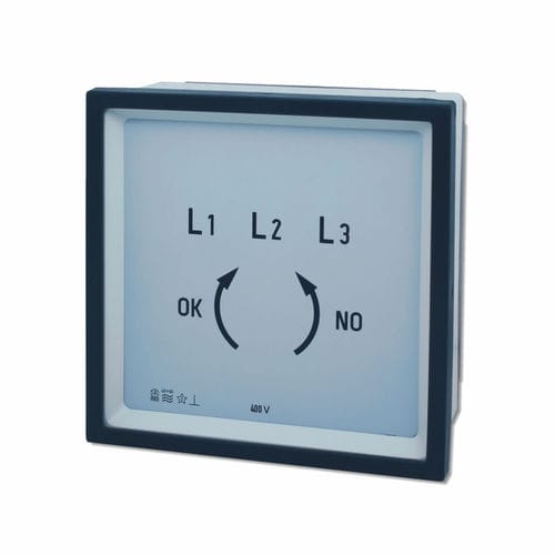 Indicatore di sequenza di fase - F series - FRER - analogico / da montare su pannello