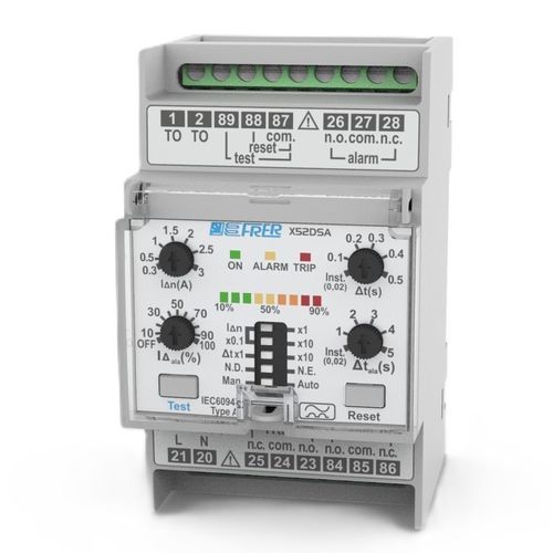Relè di protezione con dispersione a terra - X52DSA - FRER - su guida DIN / IEC / regolabile