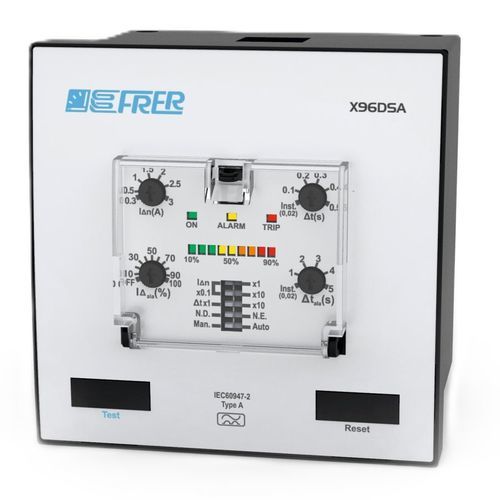 Relè di protezione con dispersione a terra - X96DSA - FRER - per reti e impianti / per montaggio su pannello / IEC