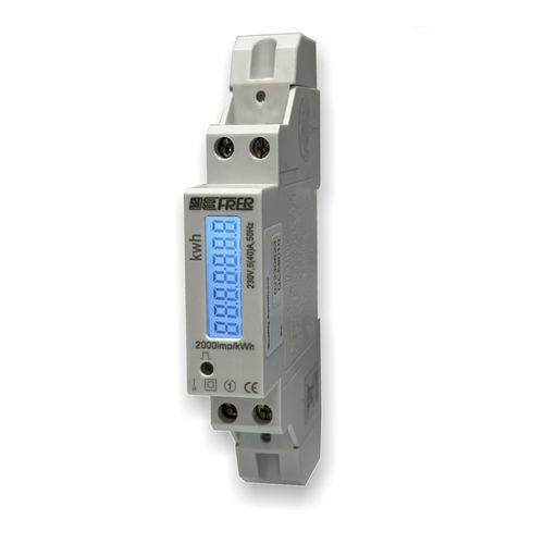 Contatore di energia elettrica monofase - C18WS - FRER - su guida DIN