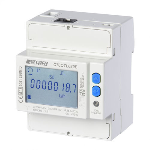 Contatore di energia elettrica trifase - C70QTL080E4CAD - FRER - su guida DIN / con comunicazione integrata / Modbus
