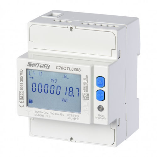 Contatore di energia elettrica trifase - C70QTL080S4CAD - FRER - su guida DIN / con comunicazione integrata / M-Bus