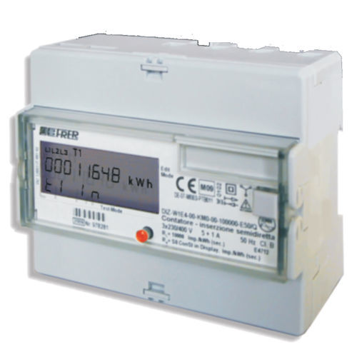 Contatore di energia elettrica trifase - DIZMID - FRER - su guida DIN / certificato MID / uscita ad impulsi