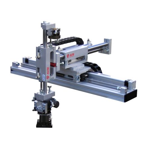 Manipolatore pneumatico - AVM AUTOMATION - con sistema di serraggio / di posizionamento / per la prensione